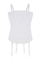 Classic corset, nylon, elegant pattern, XL to 4XL